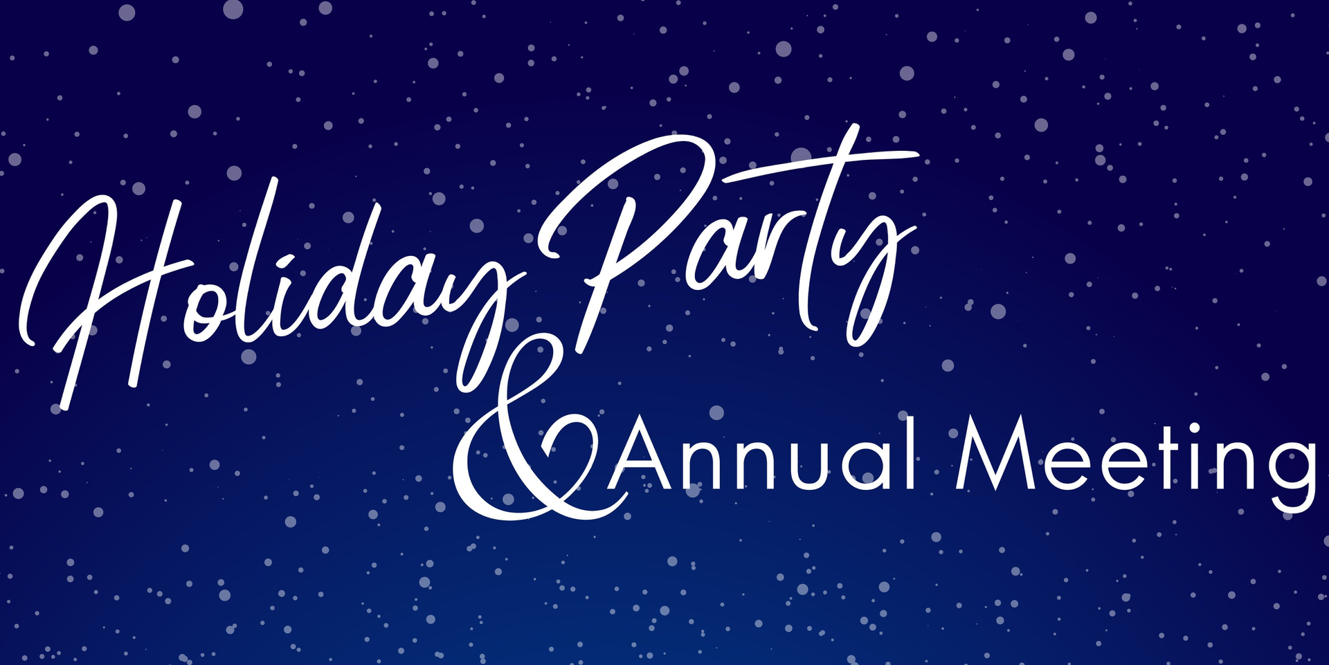 thumbnails Holiday Party & Annual Meeting - *Winter Wonderland*